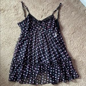 🆕 Betsy Johnson Polka Dot Chemise & Thong